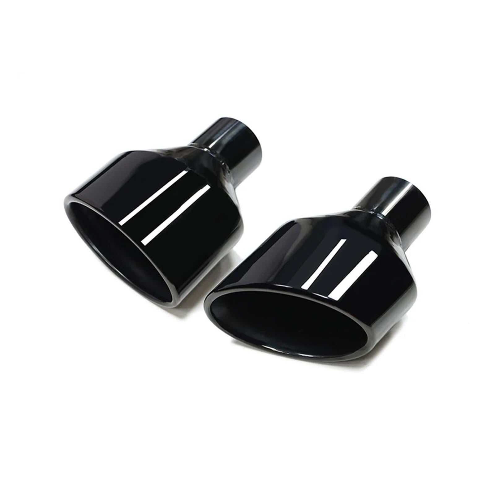 Auspuffrohr 2 Teile/los Für Leom SQ5 Universal Auto Gerollt Oval Outlet Slant Endrohr Auspuff Spitze Auto Auspuff Spitze Edelstahl Auspuffblenden(2 L R) von HXVGEGKPYK