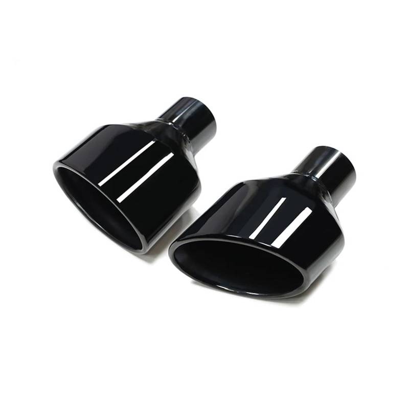 Auspuffrohr 2 Teile/los Für Leom SQ5 Universal Auto Gerollt Oval Outlet Slant Endrohr Auspuff Spitze Auto Auspuff Spitze Edelstahl Auspuffblenden(2 L R) von HXVGEGKPYK