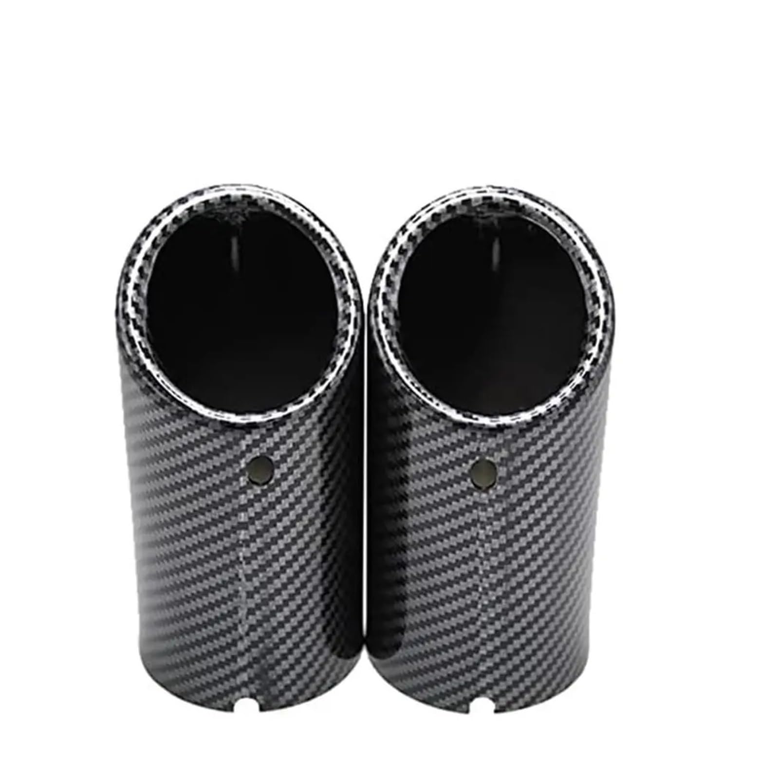 Auspuffrohr Für A4 B8 Für Q5 Für A5 Für A3 8V 8P Für A1 Auto Edelstahl Auspuffrohr Schalldämpfer Spitze Endrohr Auspuffblenden(2pcs Carbon Fiber) von HXVGEGKPYK