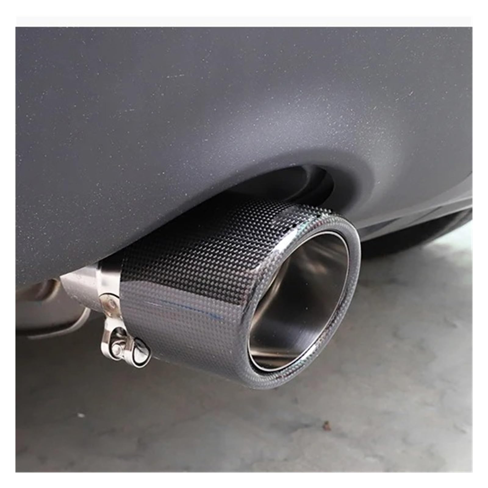 Auspuffrohr Für CX-5 Für Cx-4 Für Cx-3 Für Axela Für Atenza Auto Auspuff Endrohr Schalldämpfer Spitze 76-101mm Auspuffblenden(Curly Glossy) von HXVGEGKPYK