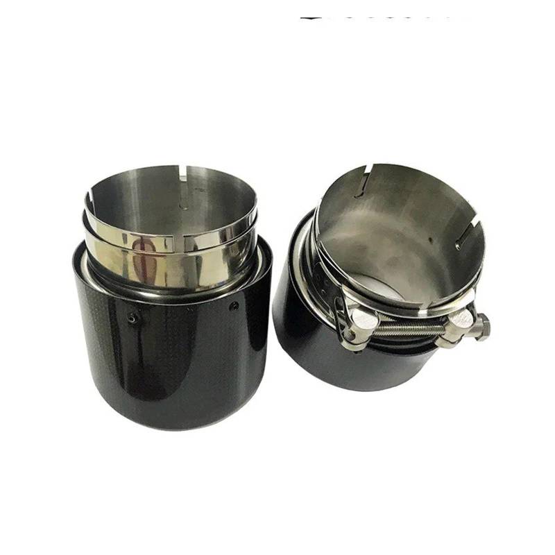 Auspuffrohr Für G20 1 3 Serie 2019+ G01 G02 X3 X4 X1 F48 X2 F39 2018 2019 2020, 2 Stück Carbon Fiber Glossy Auspuffendrohr Gegrillte Stil Schalldämpfer Auspuffblenden von HXVGEGKPYK