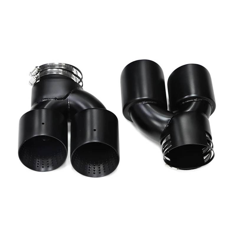 Auspuffrohr Für G20 G21 G22 G23 G42 M340i M440i M240i Auto-Auspuffrohr Aus Kohlefaser Mit Vier Auspuffspitzen Schalldämpfer-Endrohr Auspuffblenden(Black B) von HXVGEGKPYK