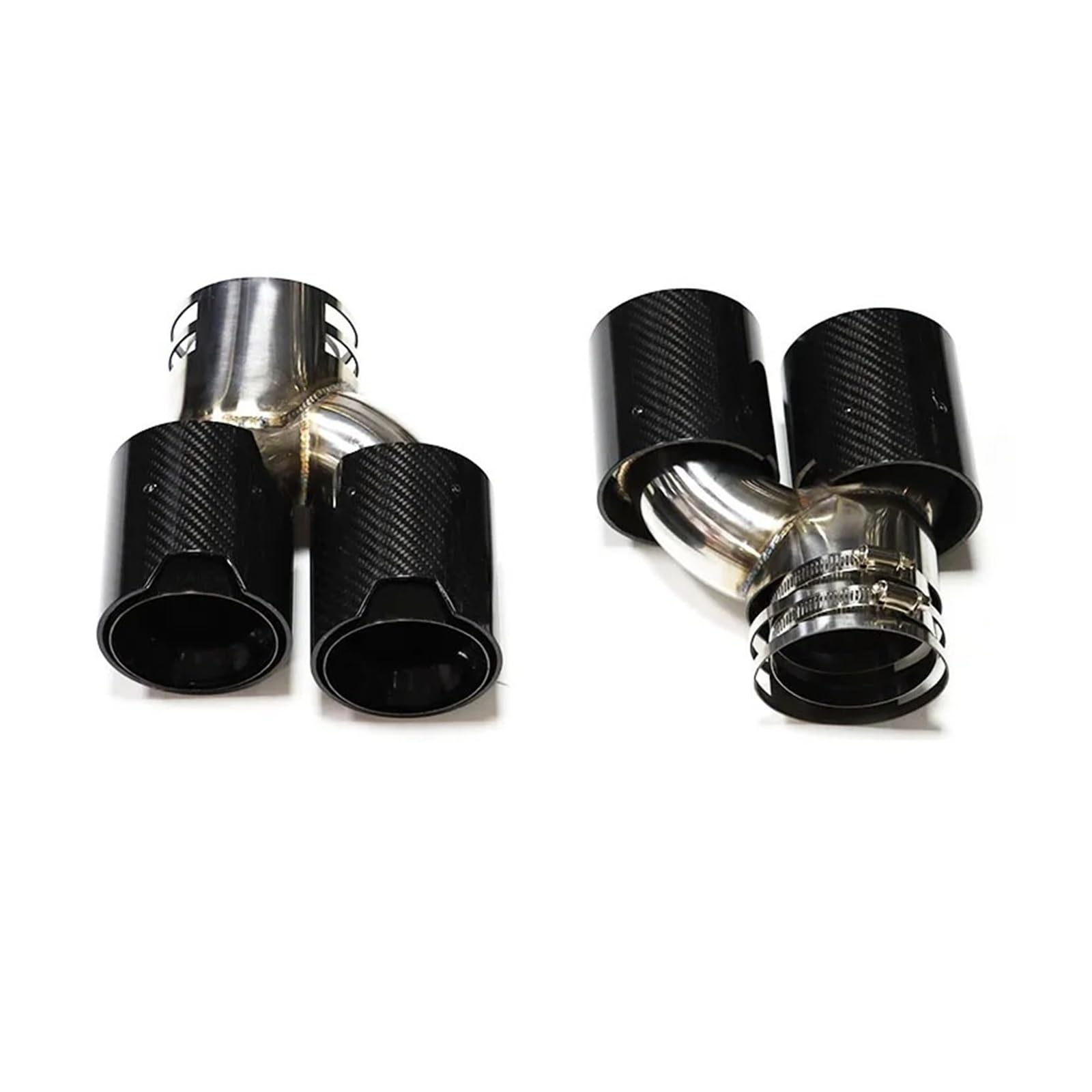 Auspuffrohr Für G20 G21 G22 G23 G42 M340i M440i M240i Auto-Auspuffrohr Aus Kohlefaser Mit Vier Auspuffspitzen Schalldämpfer-Endrohr Auspuffblenden(Carbon Fiber C) von HXVGEGKPYK