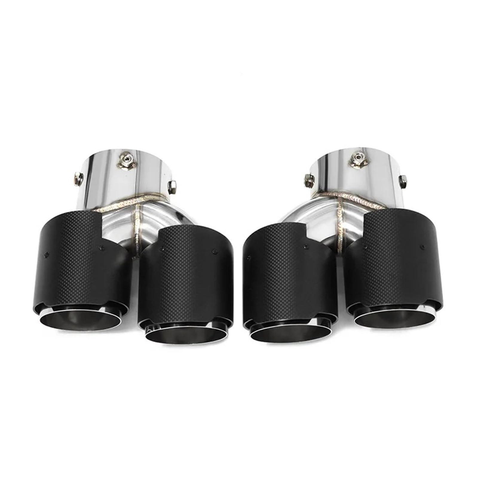 Auspuffrohr Für G20 G21 M340i Für MPE 2019 2020 2021 Auto Auspuffrohr Carbon Fiber Vier Schalldämpfer Spitze Endrohr Auspuffblenden(Carbon Fiber A M) von HXVGEGKPYK