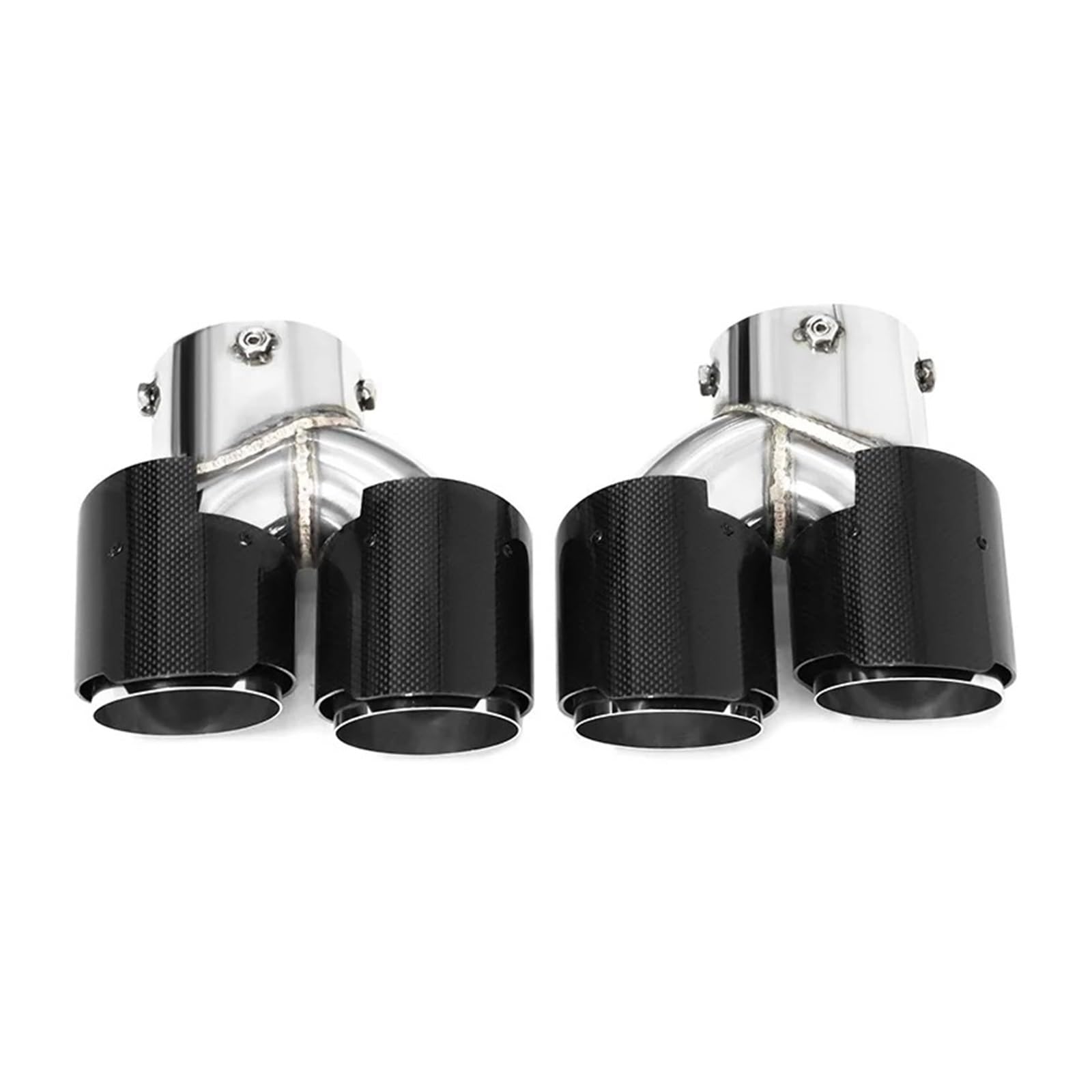 Auspuffrohr Für G20 G21 M340i Für MPE 2019 2020 2021 Auto Auspuffrohr Carbon Fiber Vier Schalldämpfer Spitze Endrohr Auspuffblenden(Carbon Fiber C M) von HXVGEGKPYK