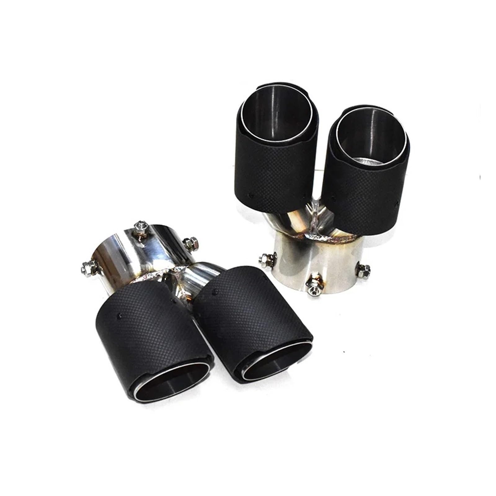 Auspuffrohr Für G20 G21 M340i Für MPE 2019 2020 2021 Auto Auspuffrohr Carbon Fiber Vier Schalldämpfer Spitze Endrohr Auspuffblenden(E Carbon Fiber A) von HXVGEGKPYK