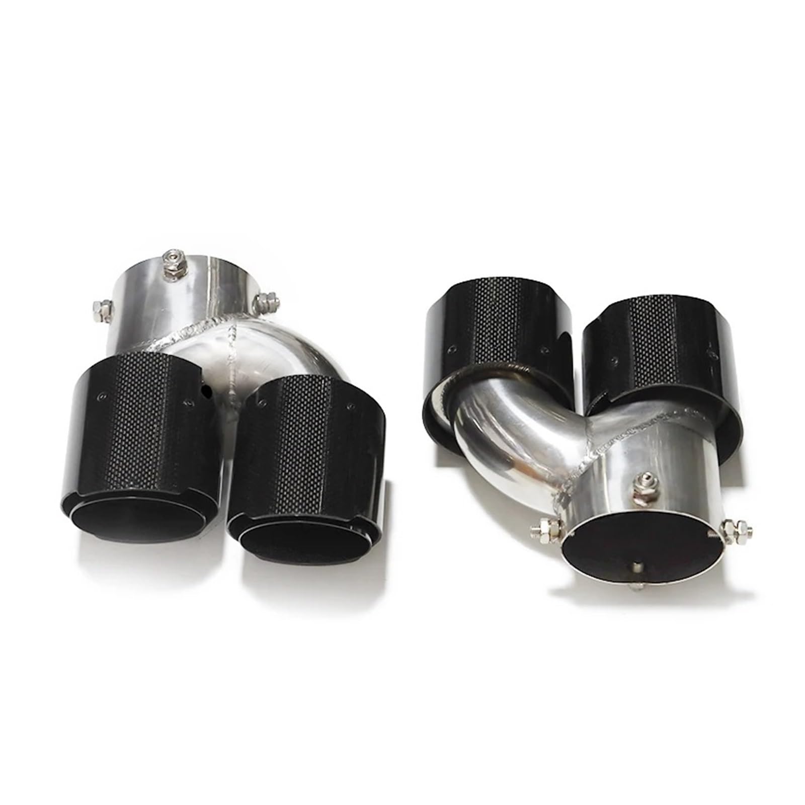 Auspuffrohr Für G20 G21 M340i Für MPE 2019 2020 2021 Auto Auspuffrohr Carbon Fiber Vier Schalldämpfer Spitze Endrohr Auspuffblenden(E Carbon Fiber B) von HXVGEGKPYK