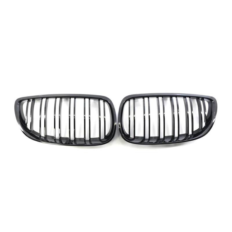 Kühlergrill 1 Paar Für E92 E93 Für M3 2006-2008 2009 Auto Frontstoßstange Nierengrill Glänzend Schwarz Racing Grill Dual Line Sport Grille Front Kühlergrille von HXVGEGKPYK