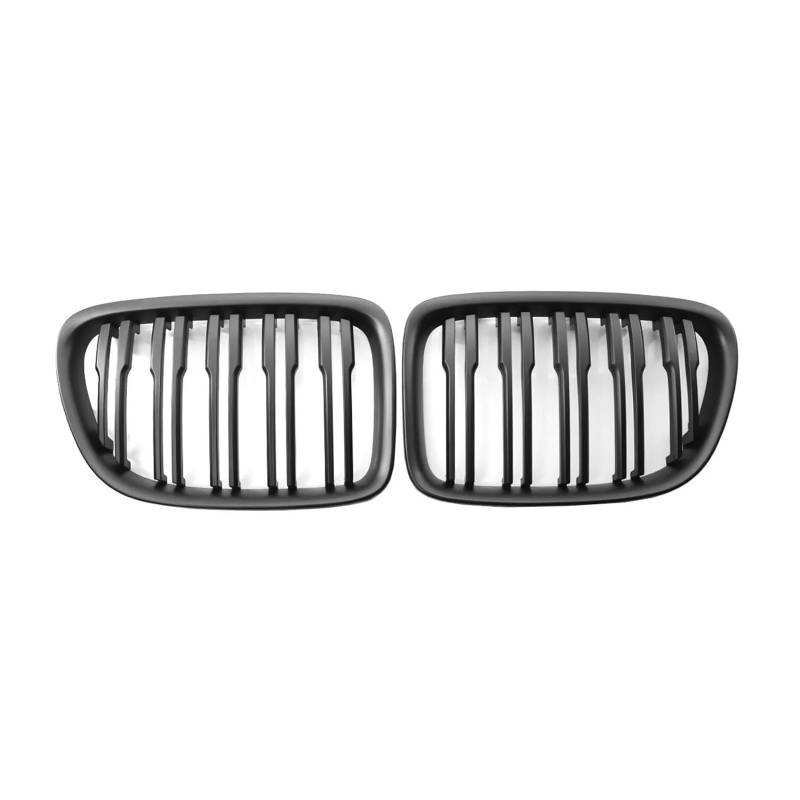 Kühlergrill 1 Paar Für X1 E84 SDrive XDrive 2009–2015 Auto Frontstoßstange Doppellamellen Nierengrill Mattschwarz Sportgrills Ersatz Front Kühlergrille(Matte Black) von HXVGEGKPYK