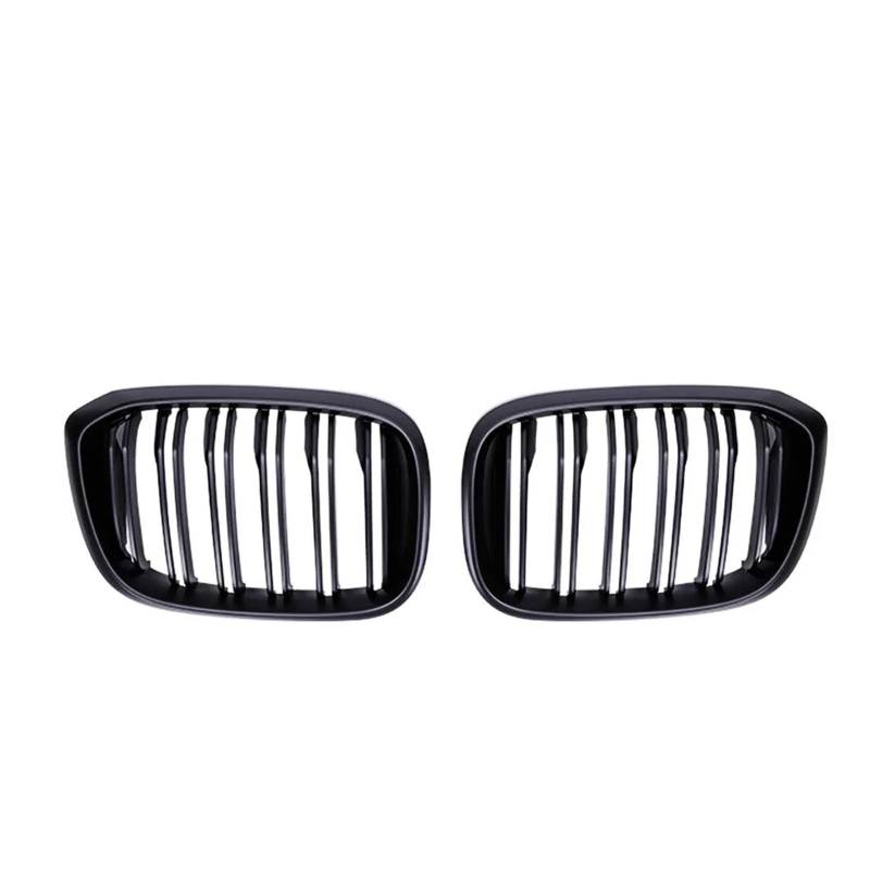 Kühlergrill 1 Paar Für X3 Für X4 G01 G02 G08 2018-2021 Auto Fronthaube Nierengrill Glänzend Schwarz Renngrills 2-zeilige Doppellamelle Front Kühlergrille(Matte Black) von HXVGEGKPYK