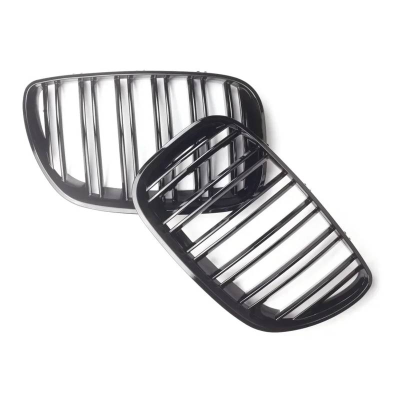 Kühlergrill 1 Paar Für X5 E53 2004 2005 2006 Autogitter Doppellinie Kratzfester ABS-Fronthaubengrill 51137113733 51137113734 Front Kühlergrille von HXVGEGKPYK