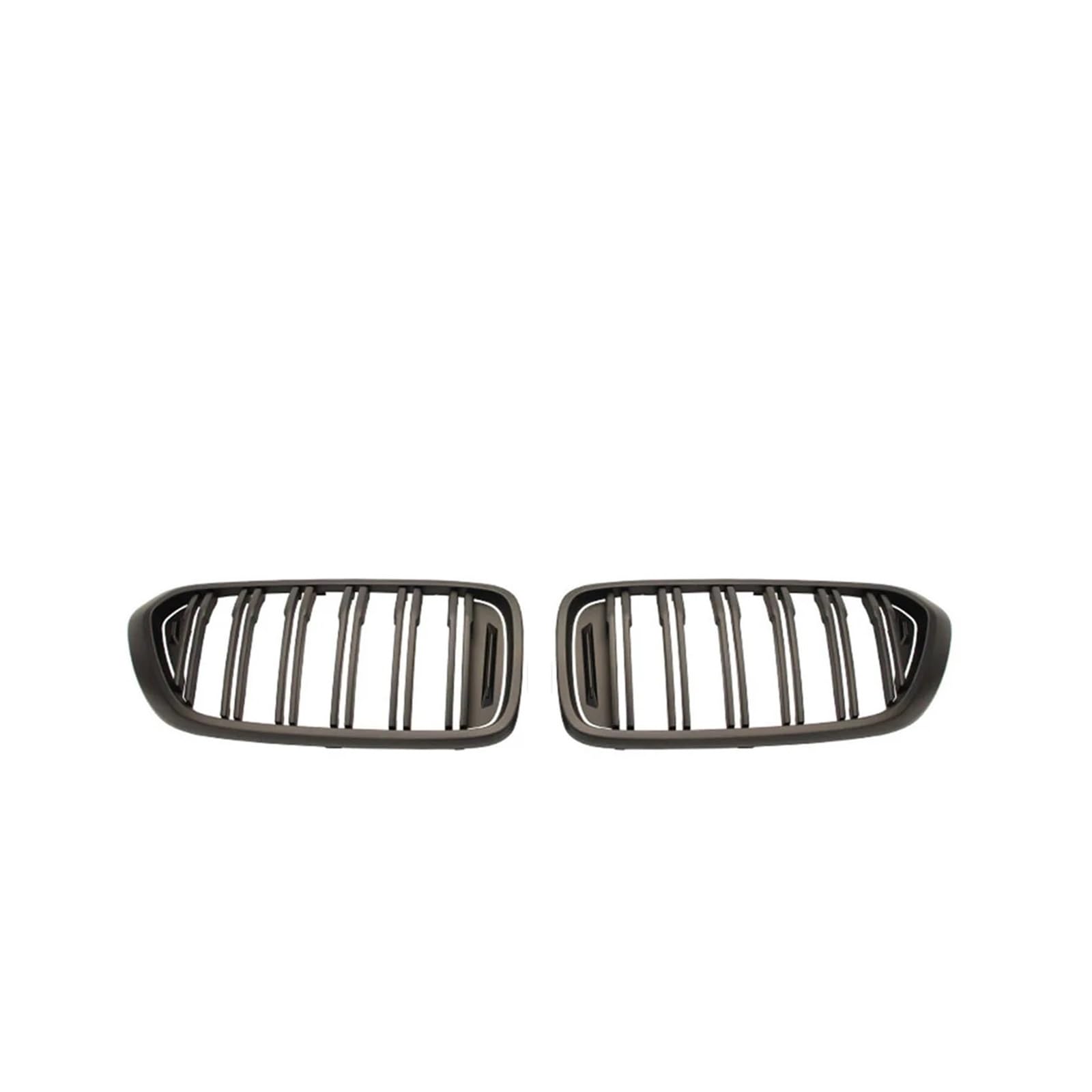 Kühlergrill 2 STÜCKE Für 6er-Serie Für GT G32 630I 640I 640I 620D 640D 2017-2019 Auto Front Niere Doppellinie Lamellengitter Kühlergrill Vorne(Matt Black) von HXVGEGKPYK