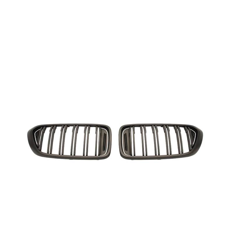 Kühlergrill 2 STÜCKE Für 6er-Serie Für GT G32 630I 640I 640I 620D 640D 2017-2019 Auto Front Niere Doppellinie Lamellengitter Kühlergrill Vorne(Matt Black) von HXVGEGKPYK