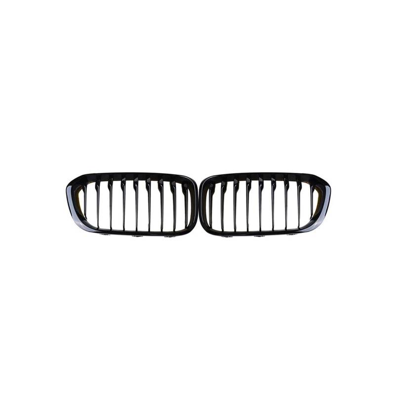 Kühlergrill 2 Stück Für 1Serie F20 F21 2012–2019 Frontgrills Schwarz Glänzend Nierengrill Racing Frontstoßstangengitter Kühlergrill Vorne(Single-Glossy Black) von HXVGEGKPYK