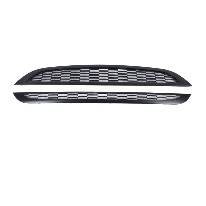 Kühlergrill 2 Stück Für Cooper R50 R52 R53 2001–2006 Mattschwarz Front Upper Lower Bonnet Mesh Grilles Stoßstange Hood Grill Guard Front Kühlergrille von HXVGEGKPYK
