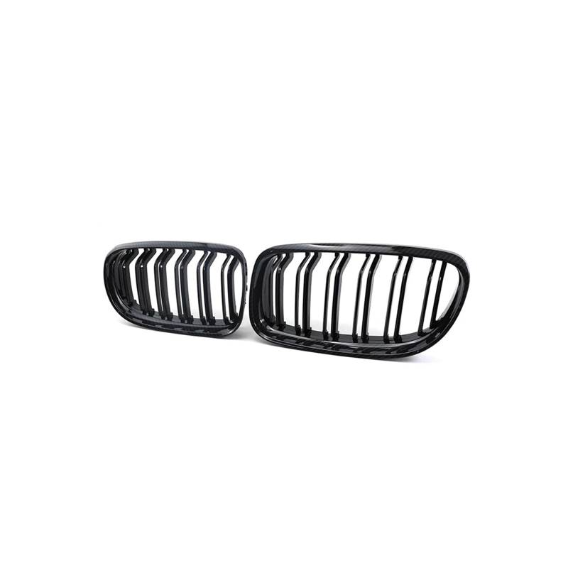 Kühlergrill 2 Stücke Für E90 E91 Für LCI 325i 328i 335i 2009 2010 2011 Nieren Kühlergrill Racing Grille Glanz Matt Schwarz Kühlergrill Vorne(Gloss Black) von HXVGEGKPYK