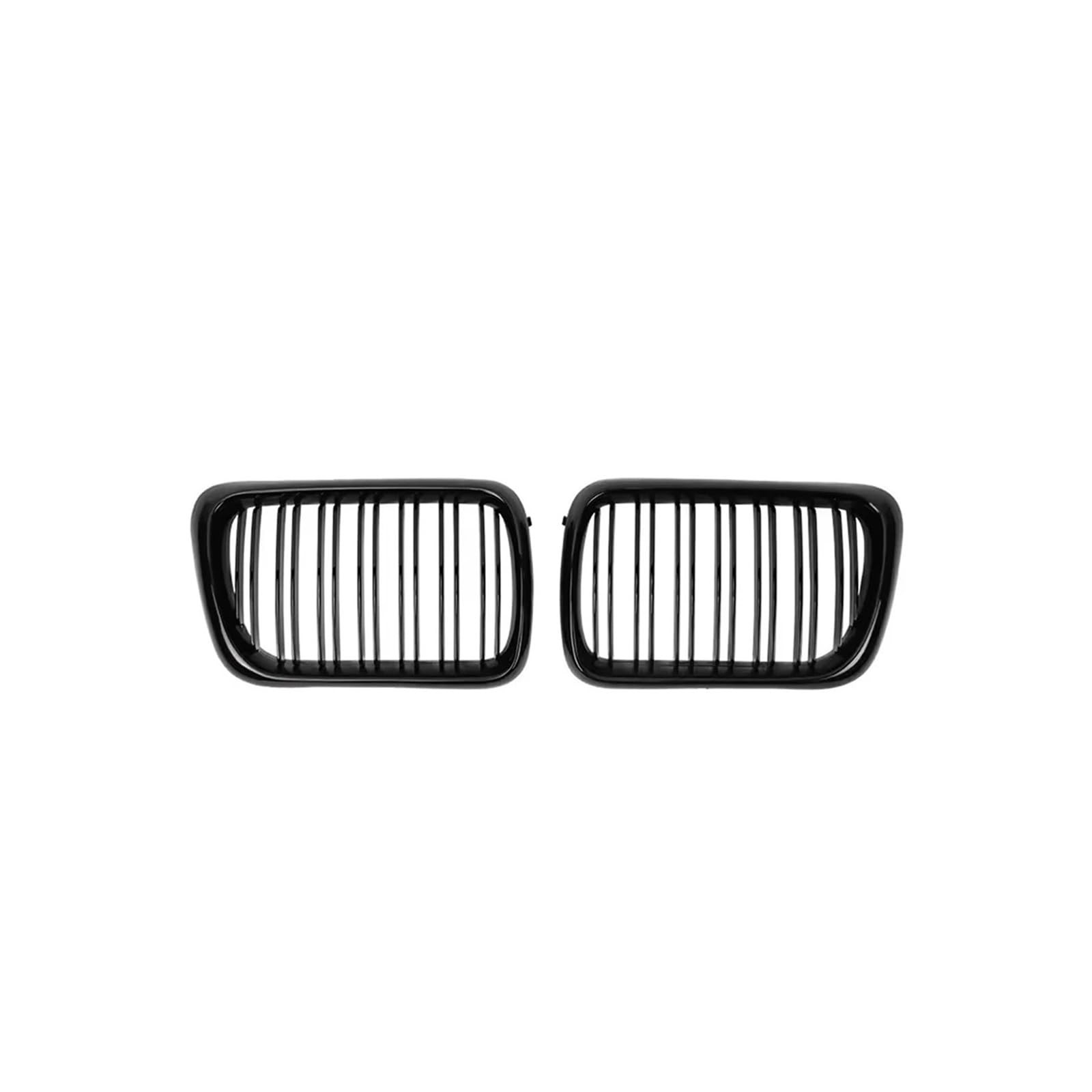Kühlergrill 2 Stücke Für M3 E36 Für LCI 1996-1999 Double Line Style Auto Front Racing Glänzend Schwarz Doppellamellen Oberen Gitter Kühlergrill Vorne(Double-Glossy Black) von HXVGEGKPYK