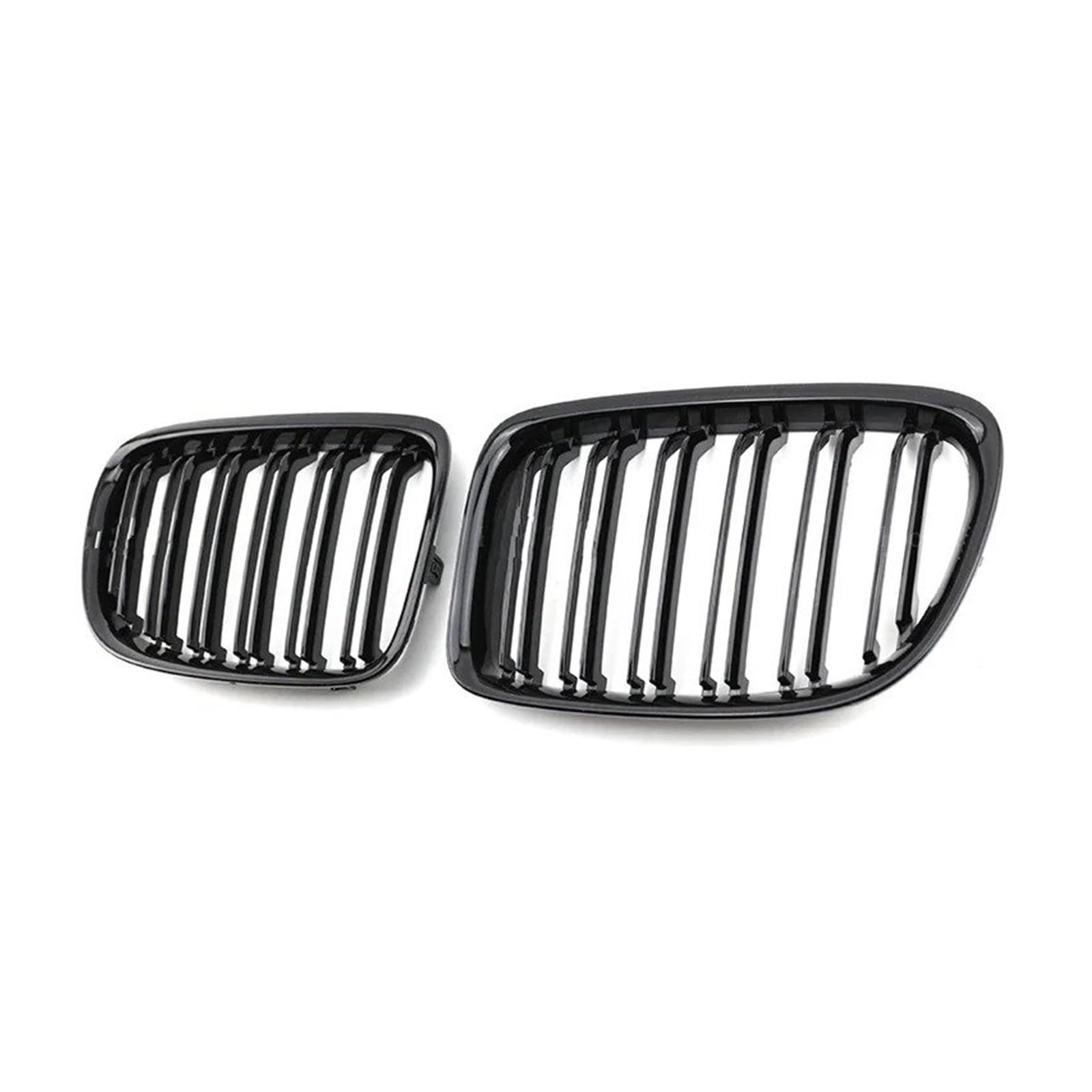 Kühlergrill 2 Stücke Für X1 E84 2010-2015 2014 2013 2012 2011 Auto Glanz Schwarz Front Niere Doppel Lamellen Grill Grille Zubehör Front Kühlergrille(1) von HXVGEGKPYK