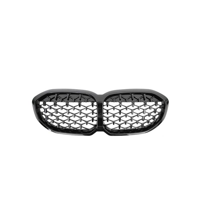 Kühlergrill 2-teiliger Auto-Front-Diamant-Nierengrill ABS-Renngrill Meteor-Stil Ersatzteil Für 1er-Serie F40 2020-IN Front Kühlergrille(Black) von HXVGEGKPYK
