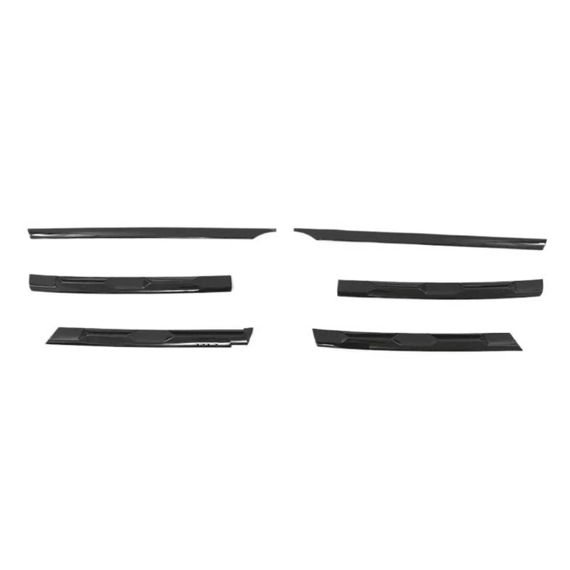 Kühlergrill 6Pcs Für Tiguan MK2 2017-2021 Auto Vorderen Stoßfänger Mesh Center Grille Grill Formleisten Abdeckung Trim Körper Kits Front Kühlergrille von HXVGEGKPYK