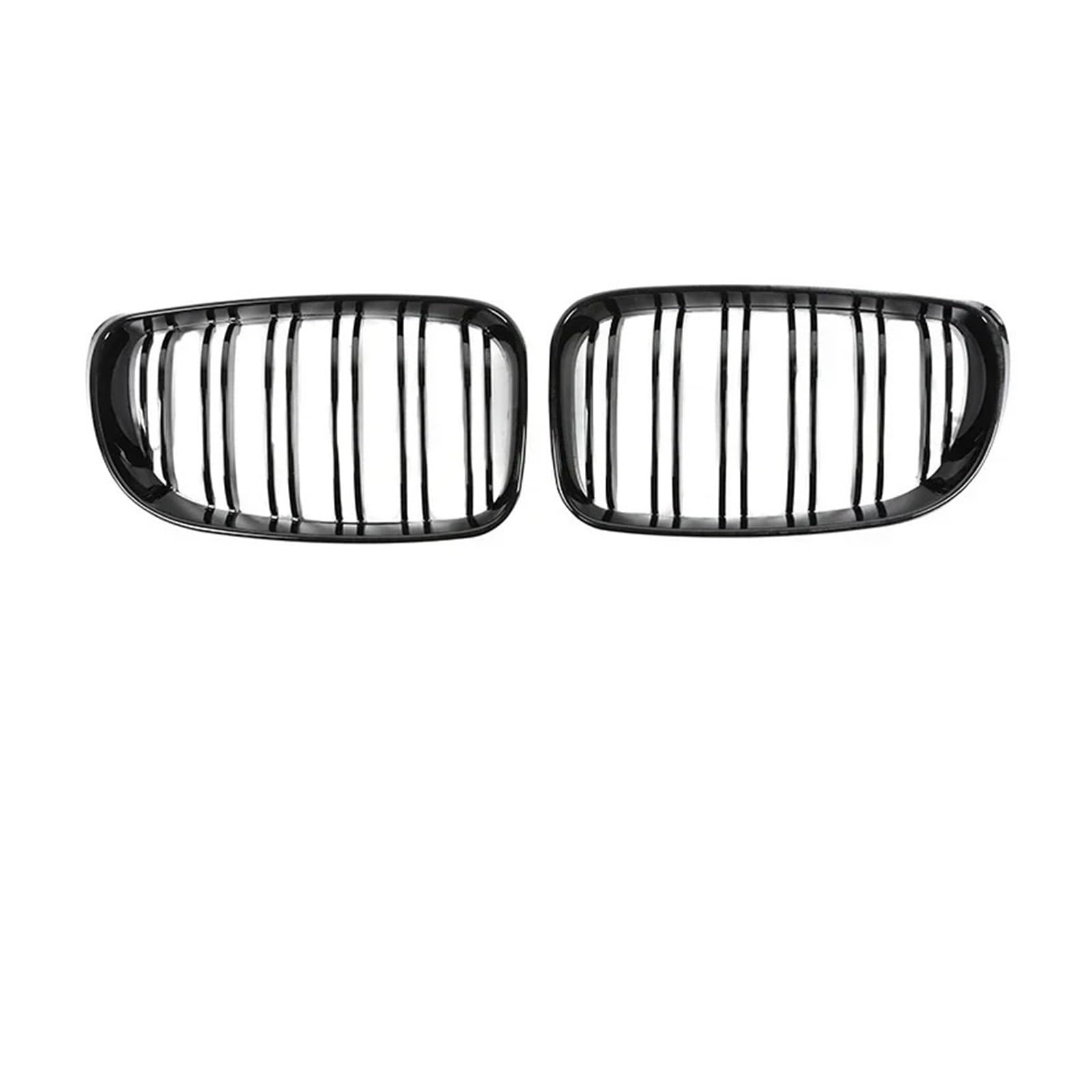 Kühlergrill Für 1er E81 E87 Facelift M Style 2004-2011 2010 Auto-Renngrill Frontstoßstange Nieren Schwarz Glänzend Grillabdeckung Front Kühlergrille(Dual Gloss 07-11) von HXVGEGKPYK