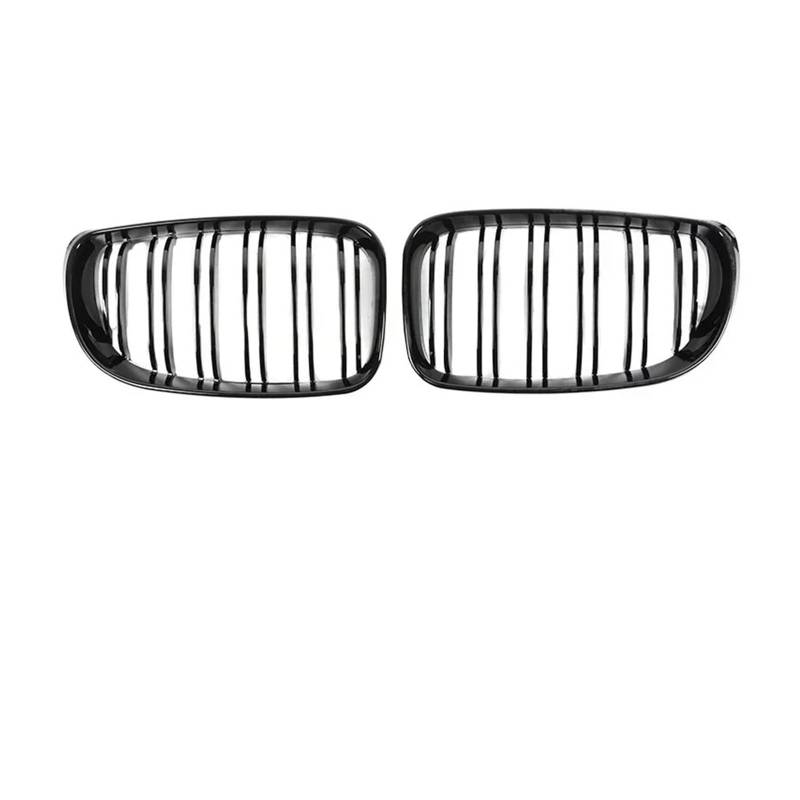 Kühlergrill Für 1er E81 E87 Facelift M Style 2004-2011 2010 Auto-Renngrill Frontstoßstange Nieren Schwarz Glänzend Grillabdeckung Front Kühlergrille(Dual Gloss 07-11) von HXVGEGKPYK