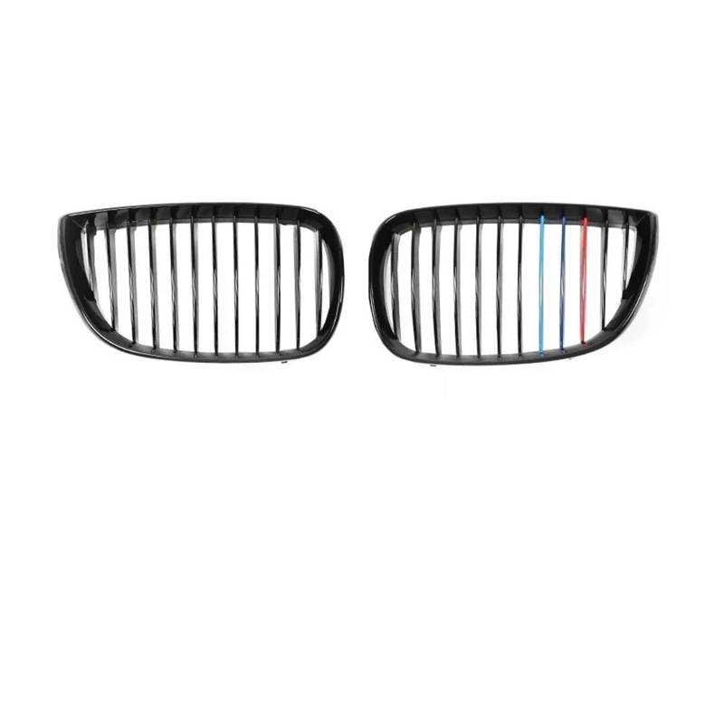 Kühlergrill Für 1er E81 E87 Facelift M Style 2004-2011 2010 Auto-Renngrill Frontstoßstange Nieren Schwarz Glänzend Grillabdeckung Front Kühlergrille(Single M Style 04-06) von HXVGEGKPYK
