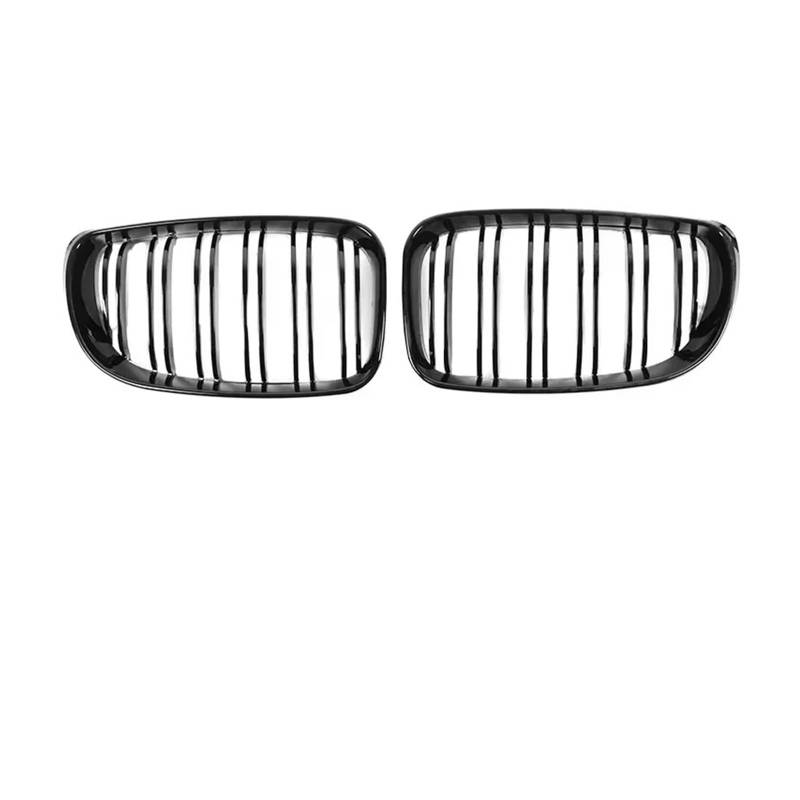 Kühlergrill Für 1er E81 E87 M Style 2007-2011 2010 2009 Auto Doppellamellen Grills Abdeckung Frontstoßstange Kindey Kühlergrill Front Kühlergrille(Dual Gloss BK 07-11) von HXVGEGKPYK