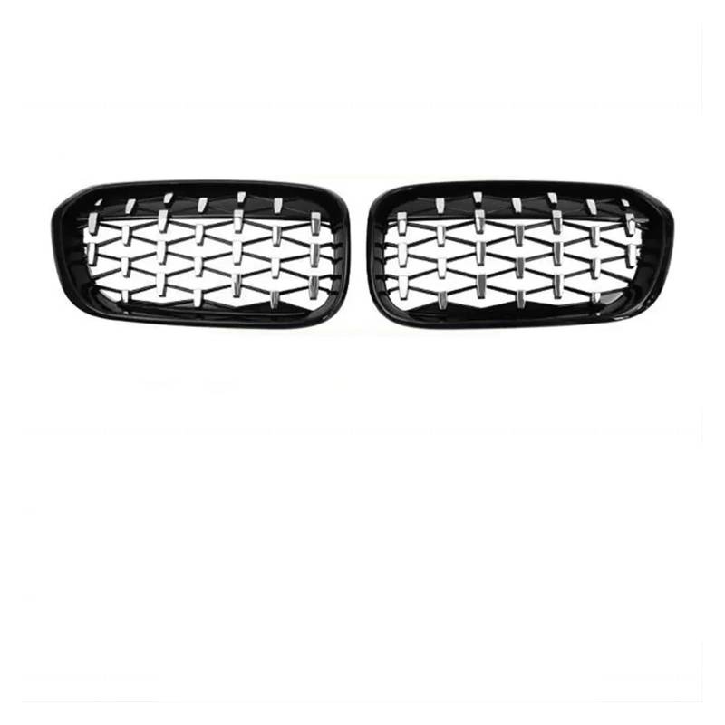Kühlergrill Für 1er F20 M140i 118d F21 2011 2012 2013 2014 2015 2016 2017 2018 Auto Kühlergrill Grills Schwarz Glänzend Zubehör Front Kühlergrille(15-18 G Black Silver) von HXVGEGKPYK