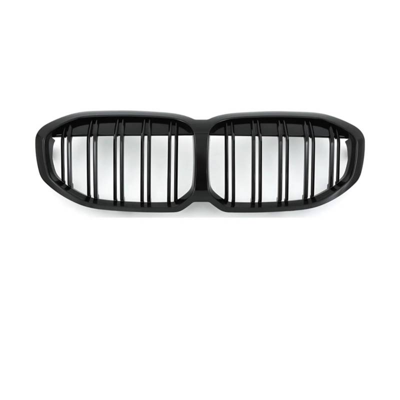 Kühlergrill Für 1er F40 128ti M135i XDrive 118i 2020-2023 Auto-Frontmaske Gitter Stoßstange Nierengrill Haube Mesh Grill Body Kit Front Kühlergrille(Double Line Black) von HXVGEGKPYK