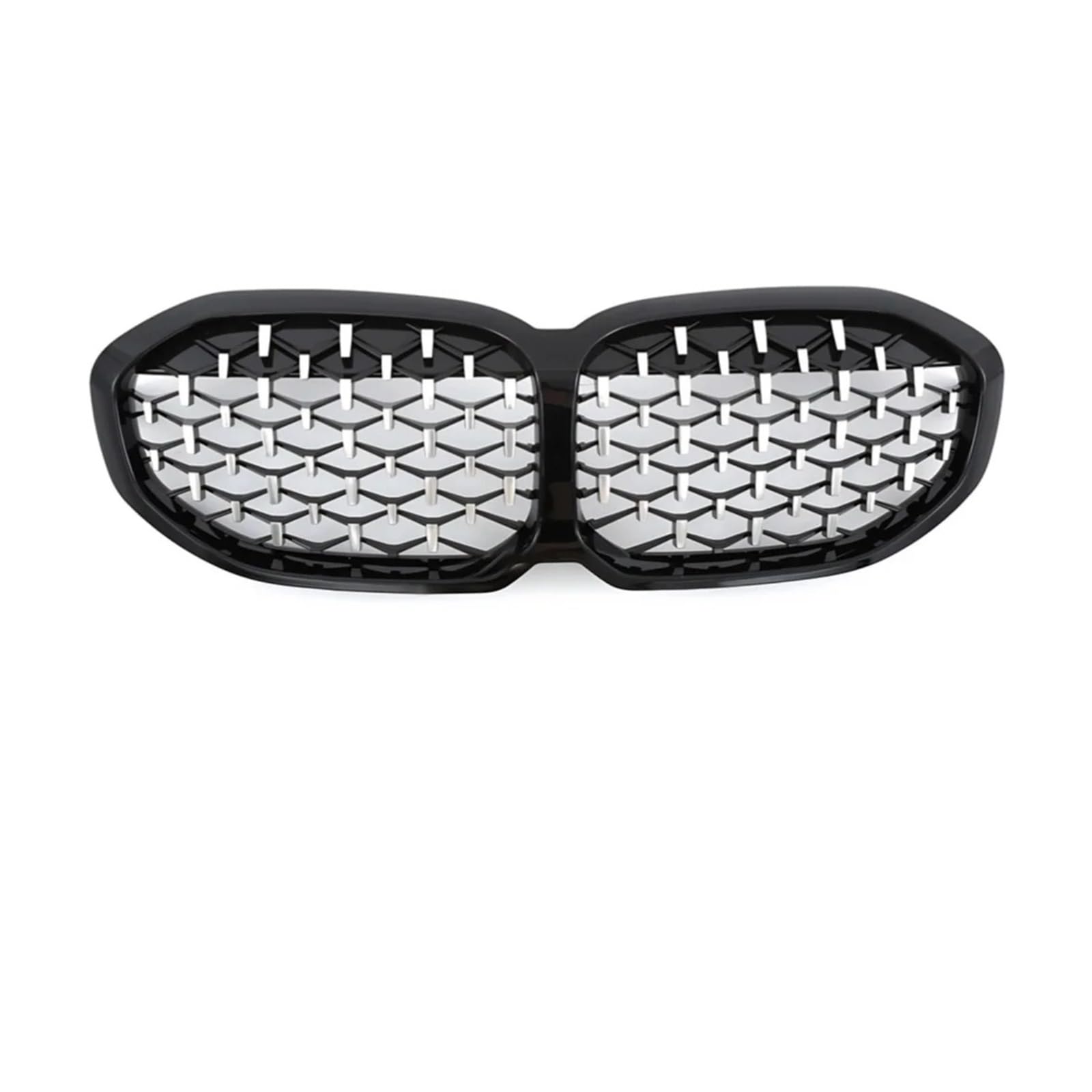 Kühlergrill Für 1er F40 128ti M135i XDrive 118i 2020-2023 Auto-Frontmaske Gitter Stoßstange Nierengrill Haube Mesh Grill Body Kit Front Kühlergrille(Stars Silvery) von HXVGEGKPYK