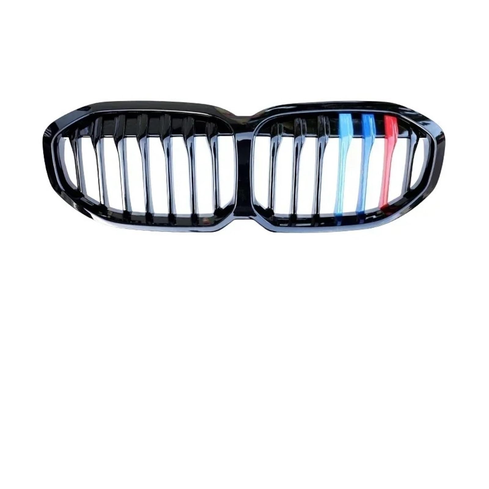 Kühlergrill Für 1er F40 2019-2024 2022 2023 Auto Front Nierenstoßstange Grill Doppellamelle Chrom Carbon M Farbe Rennzubehör Front Kühlergrille(Single Slat M Color) von HXVGEGKPYK