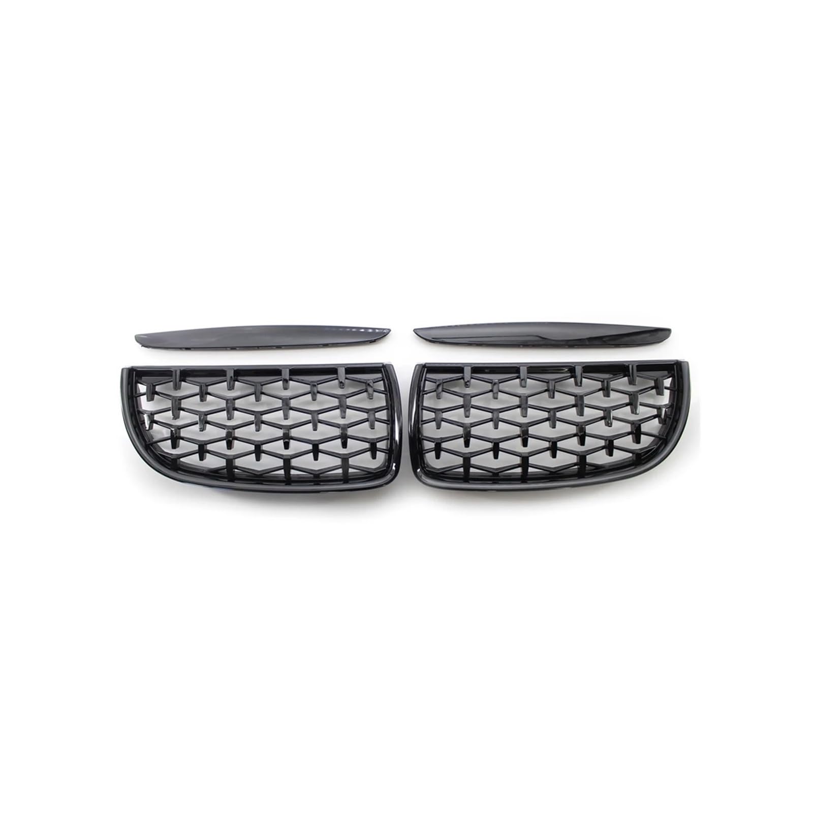 Kühlergrill Für 3Serie E90 E91 2005 2006 2007 2008 Auto Front Nierengrill Racing Grills Glanz Schwarz Kühlergrill Vorne(Black) von HXVGEGKPYK