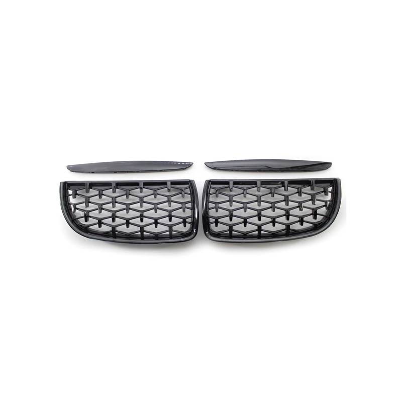 Kühlergrill Für 3Serie E90 E91 2005 2006 2007 2008 Auto Front Nierengrill Racing Grills Glanz Schwarz Kühlergrill Vorne(Black) von HXVGEGKPYK
