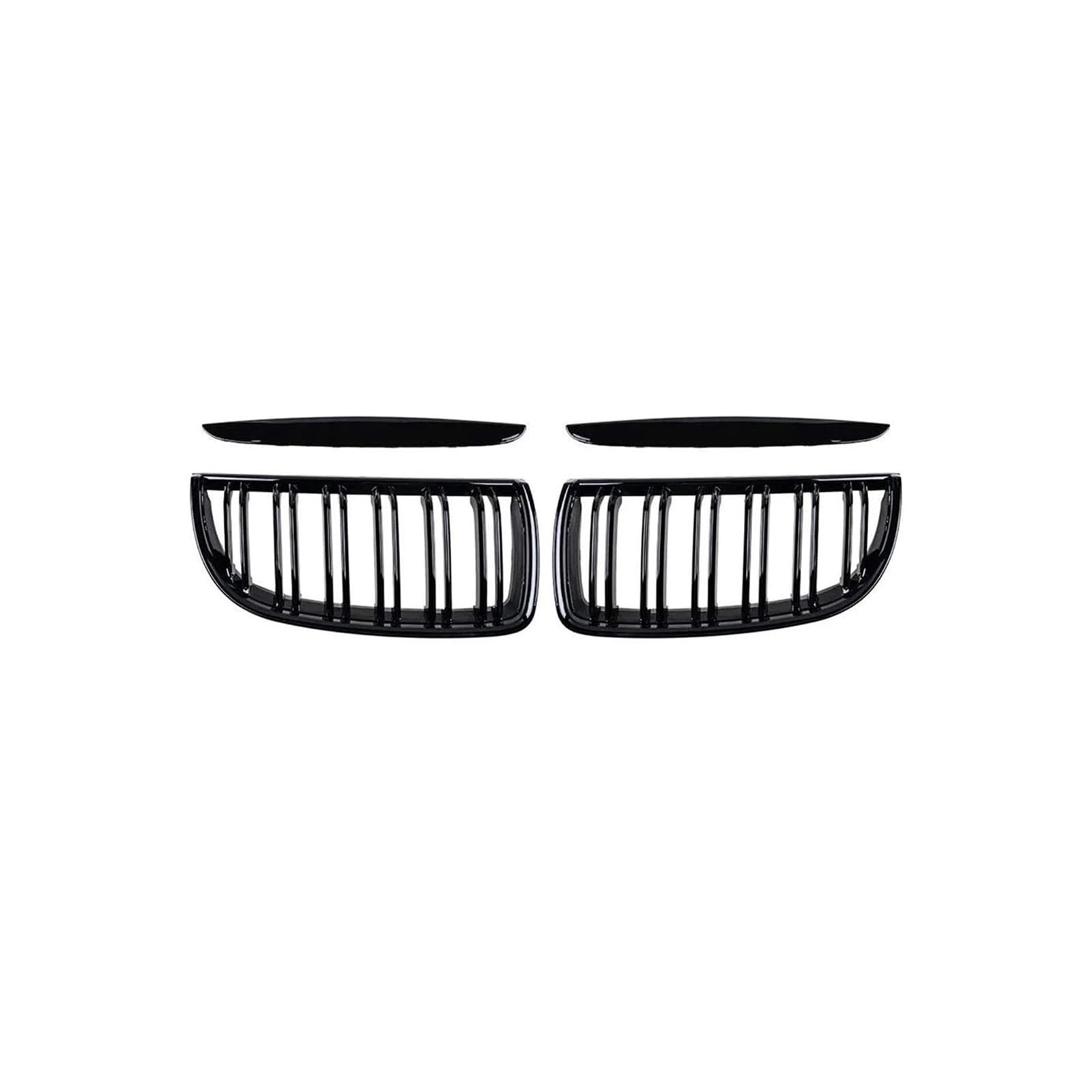 Kühlergrill Für 3Serie E90 E91 2005-2008 Auto Front Nierengrill Doppellamellen Glanz Schwarz Grills Kühlergrill Vorne(Gloss Black 4 Door) von HXVGEGKPYK