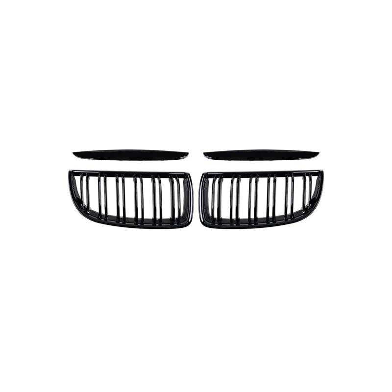 Kühlergrill Für 3Serie E90 E91 2005-2008 Auto Front Nierengrill Doppellamellen Glanz Schwarz Grills Kühlergrill Vorne(Gloss Black 4 Door) von HXVGEGKPYK