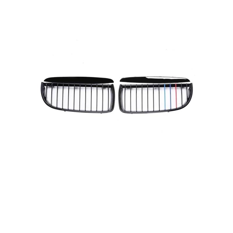 Kühlergrill Für 3Serie E90 E91 2005-2012 Auto Frontstoßstange Kindly Grille Schwarz Racing Grill Carbon Fiber Kühlergrill Vorne(Single 3 Color 05-08) von HXVGEGKPYK