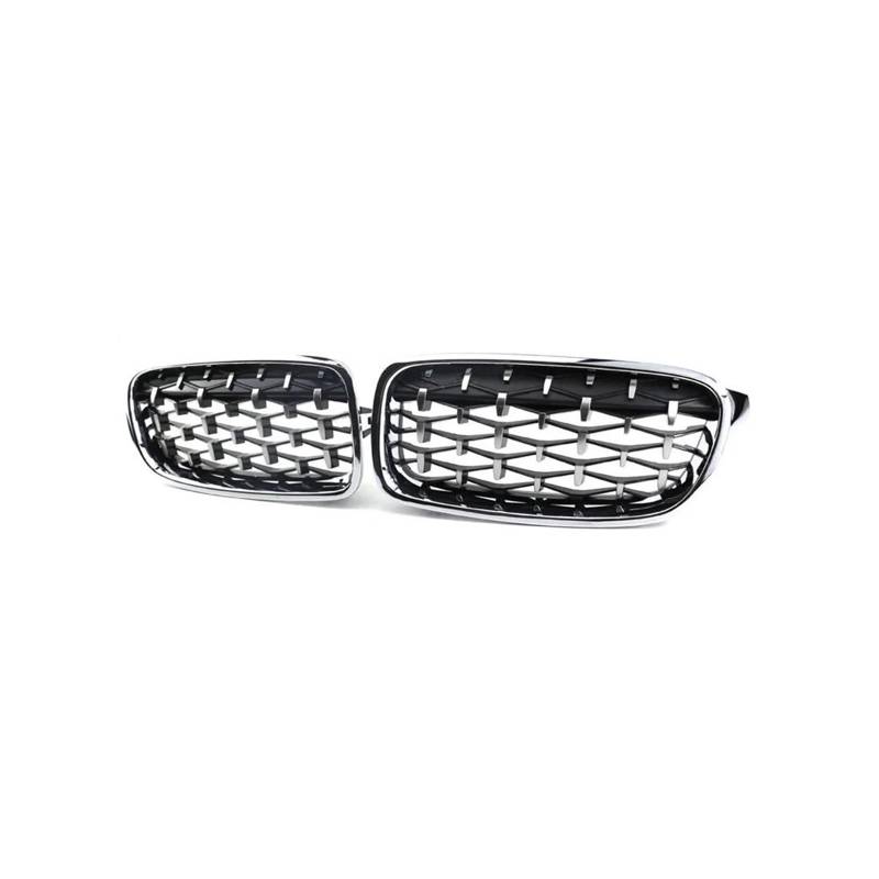 Kühlergrill Für 3Serie F30 F31 F35 2011-2019 Auto Frontstoßstange Nierengrill Doppellamellen Racing Sportgrill Kühlergrill Vorne(Sliver) von HXVGEGKPYK