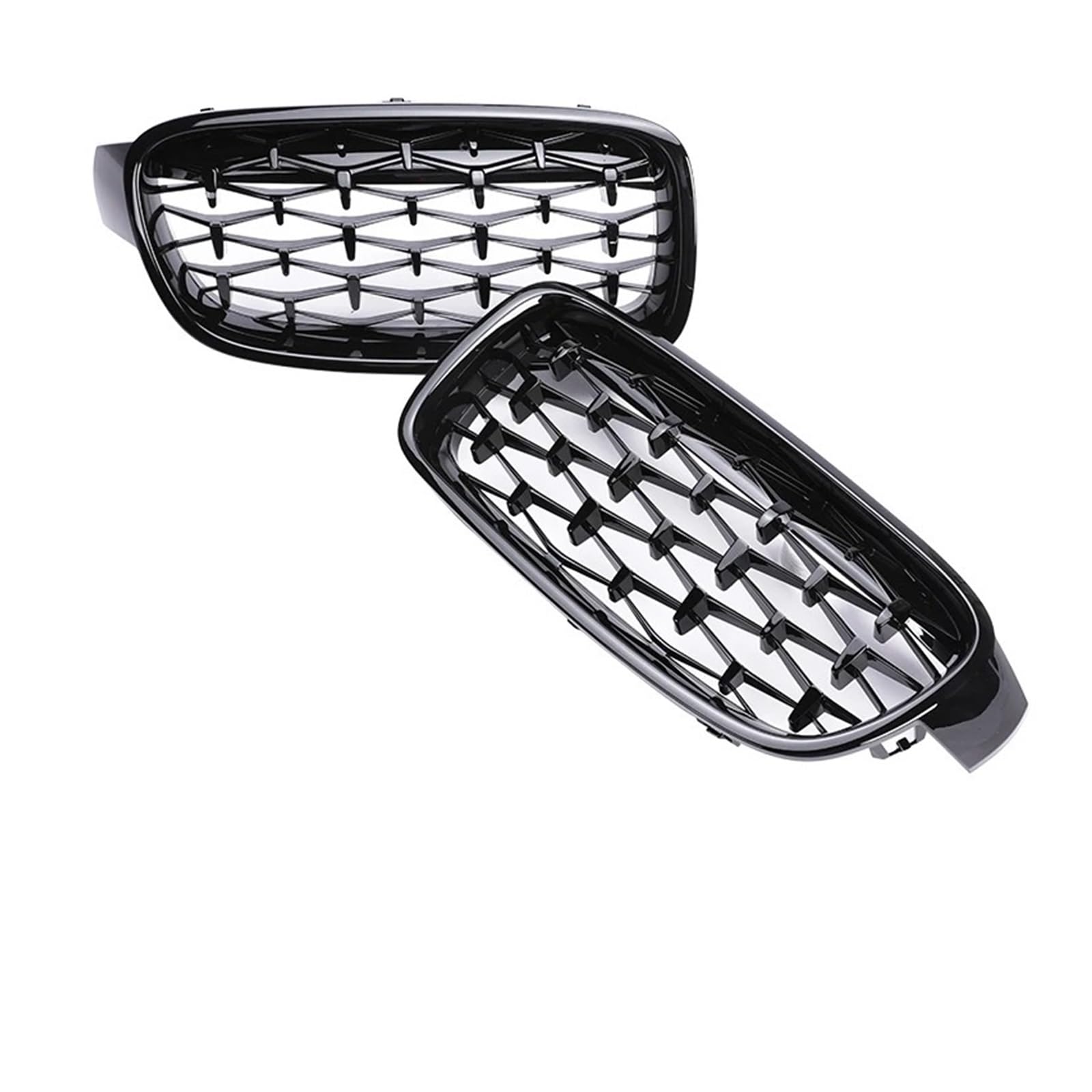 Kühlergrill Für 3er F30 F31 F35 2012-2019 Auto Nieren Frontstoßstange M Farbe Grill Carbon Fiber Grill Facelift Racing Grille Front Kühlergrille(All Black Diamond) von HXVGEGKPYK