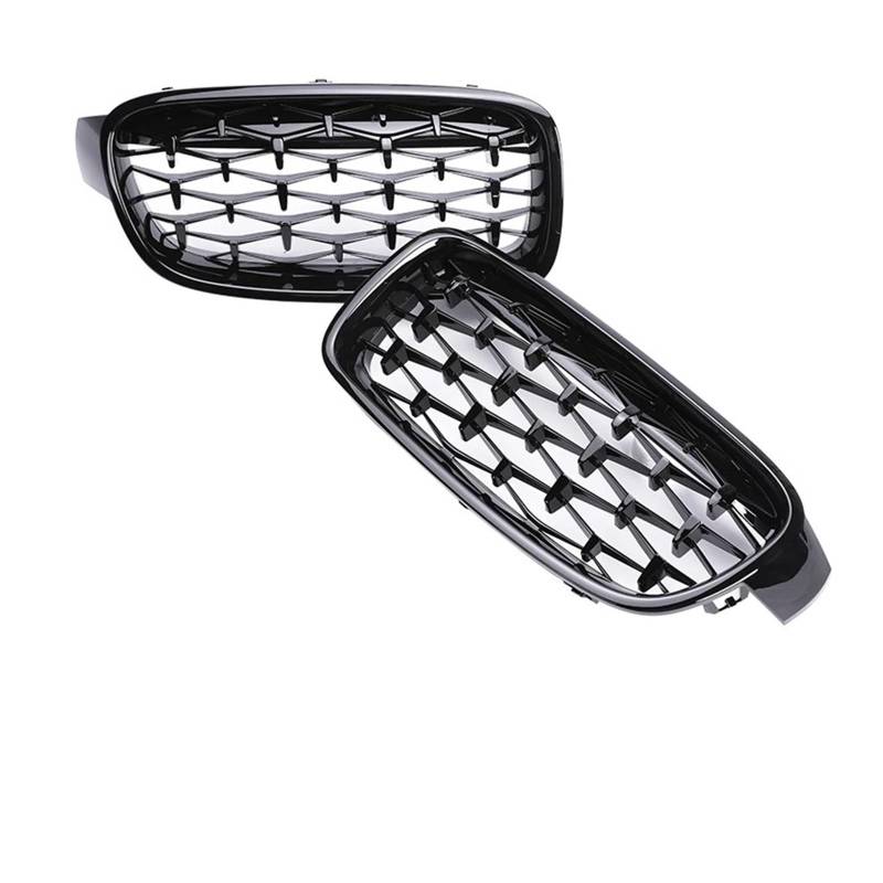 Kühlergrill Für 3er F30 F31 F35 2012-2019 Auto Nieren Frontstoßstange M Farbe Grill Carbon Fiber Grill Facelift Racing Grille Front Kühlergrille(All Black Diamond) von HXVGEGKPYK