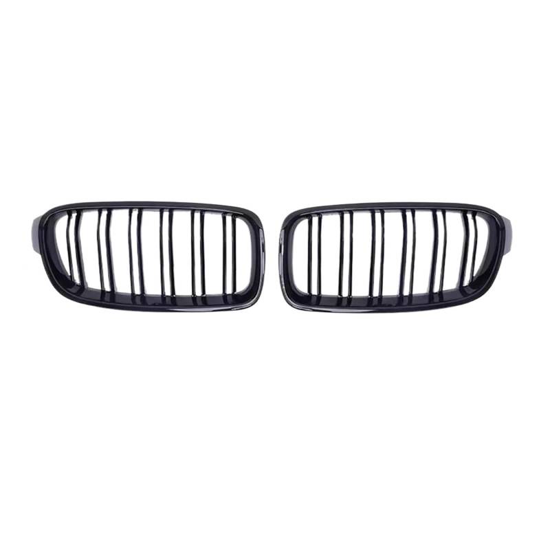 Kühlergrill Für 3er F30 F31 F35 320i 325i 328i 2012-2019 Auto Single Line Style Nierengrill Frontstoßstangengrill Kühler Front Kühlergrille(Double-Glossy Black) von HXVGEGKPYK