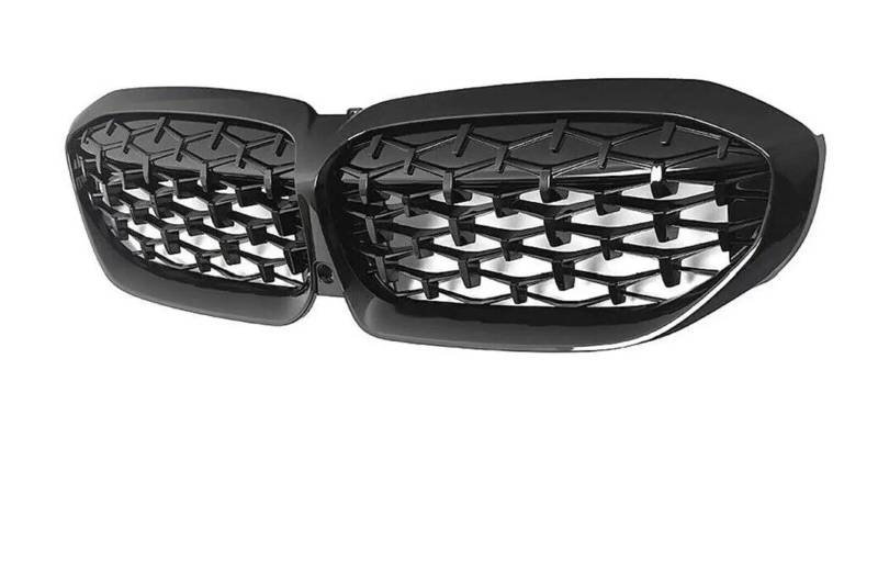 Kühlergrill Für 3er-Serie G20 G28 G21 2019–2022 2021 Auto Black Diamond Meteor Style Frontstoßstange Haube Nierengrill Renngitter Front Kühlergrille(Diamonds-Gloss Black) von HXVGEGKPYK