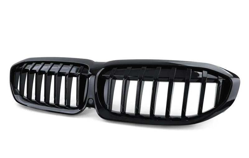 Kühlergrill Für 3er-Serie G28 G20 G21 2019–2022 2021 Auto Frontstoßstange Haube Nierengrill Renngitter Black Diamond Meteor Style Front Kühlergrille(1 Slat-Glossy Black) von HXVGEGKPYK