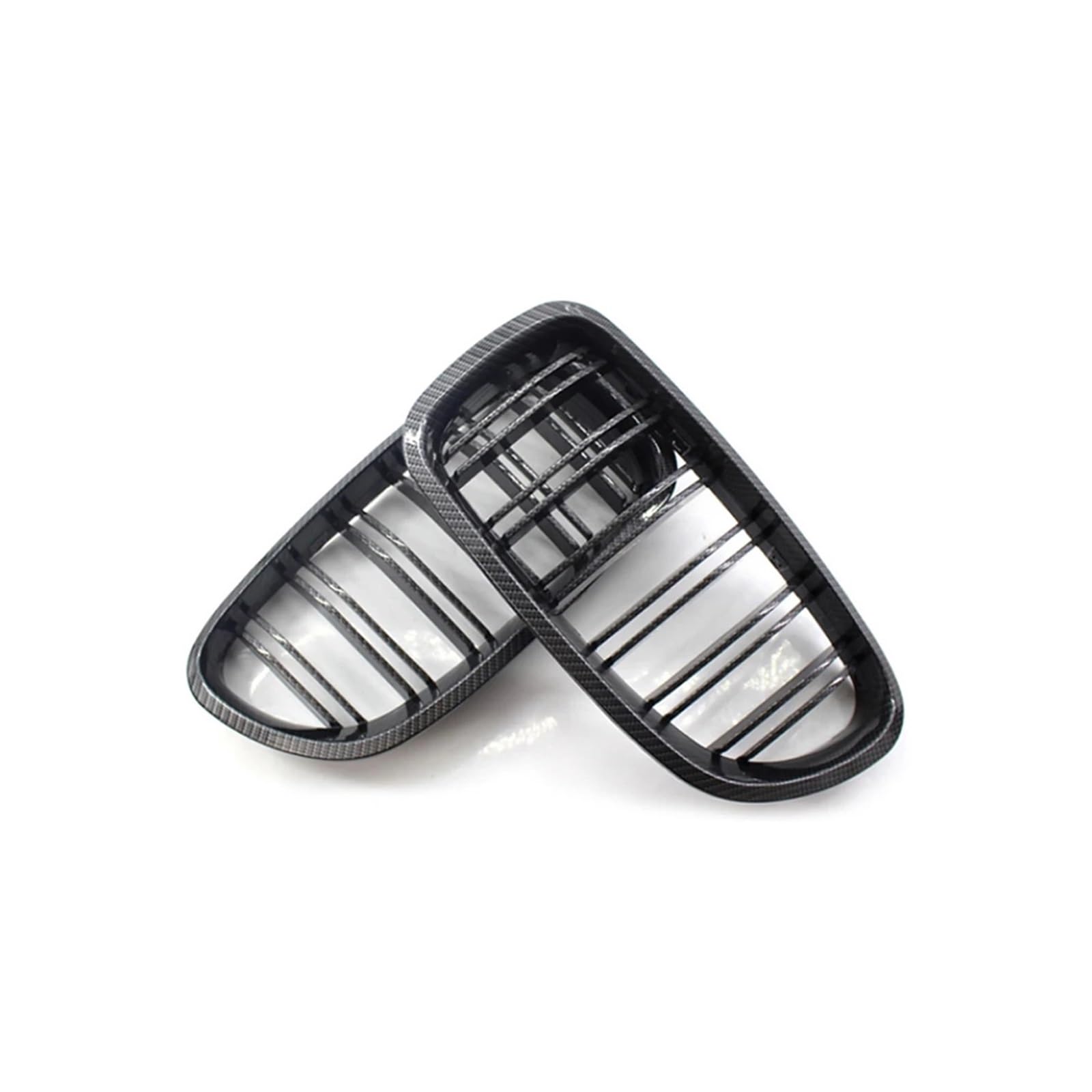Kühlergrill Für 5 Series F10 F11 F18 520d 530d 540i 2010-2017 Auto Gloss Black Nierengrill Dual Lamellen Racing Grill Kühlergrill Vorne(Double Line Carbon) von HXVGEGKPYK