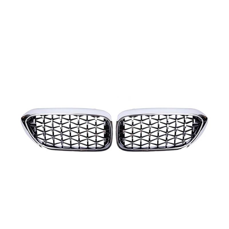 Kühlergrill Für 5 Series G30 G31 G38 520i 530i 540i 2018-2020 Auto Kühlergrill Frontstoßstange Nierengrill Kühlergrill Vorne(All Sliver) von HXVGEGKPYK
