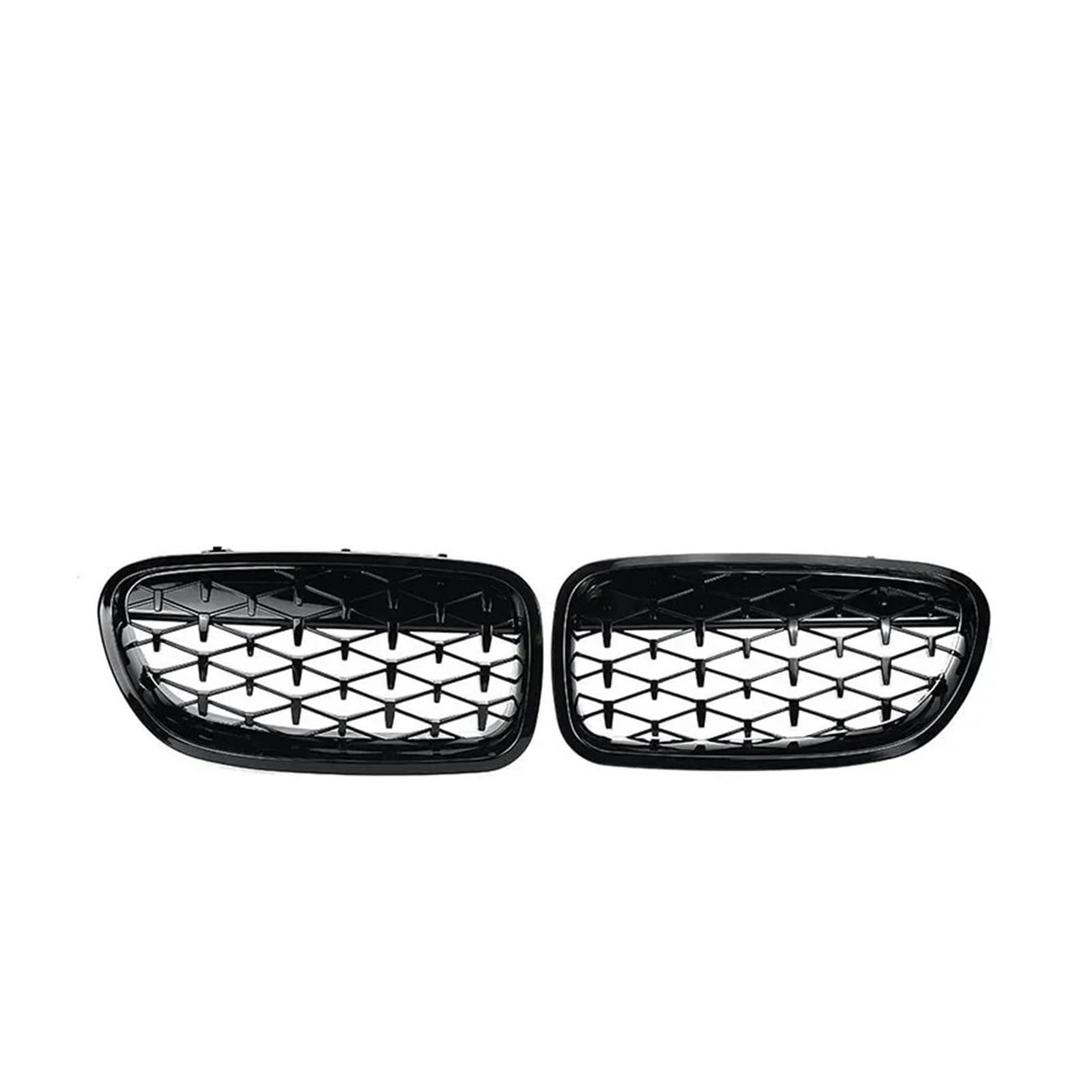 Kühlergrill Für 5er F10 F11 F18 2010-2017 2016 Auto-Frontgrill Schwarz Glänzend Renngrill Auto-Styling Diamant-Stil Grillzubehör Front Kühlergrille(Full Black) von HXVGEGKPYK