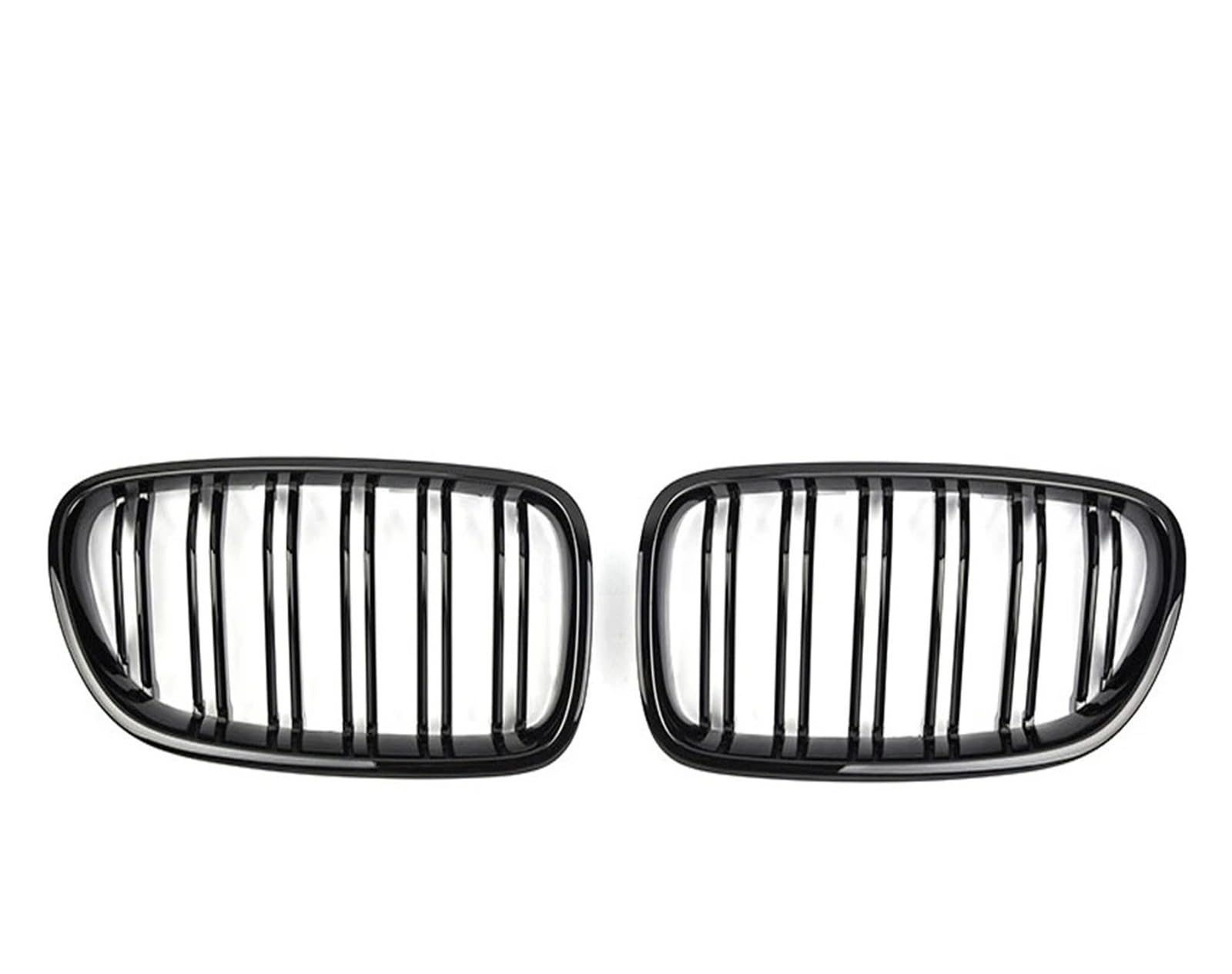 Kühlergrill Für 5er F10 F11 F18 520d 530d 540i 2010-2017 Auto Schwarz Glänzend Nierengrill Doppellamellen Renngrill Ersatzteil Front Kühlergrille(Glossy Black) von HXVGEGKPYK