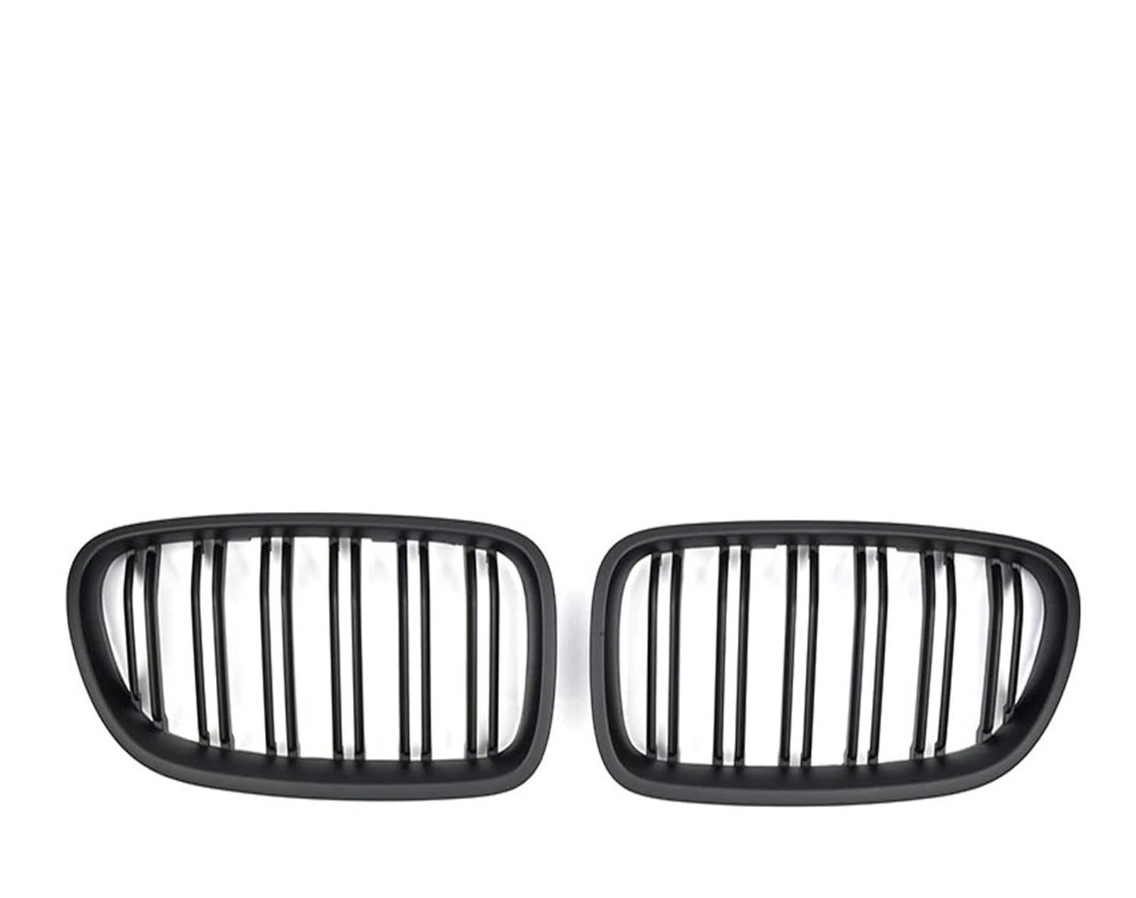 Kühlergrill Für 5er F10 F11 F18 520d 530d 540i 2010-2017 Auto Schwarz Glänzend Nierengrill Doppellamellen Renngrill Ersatzteil Front Kühlergrille(Matte Black) von HXVGEGKPYK
