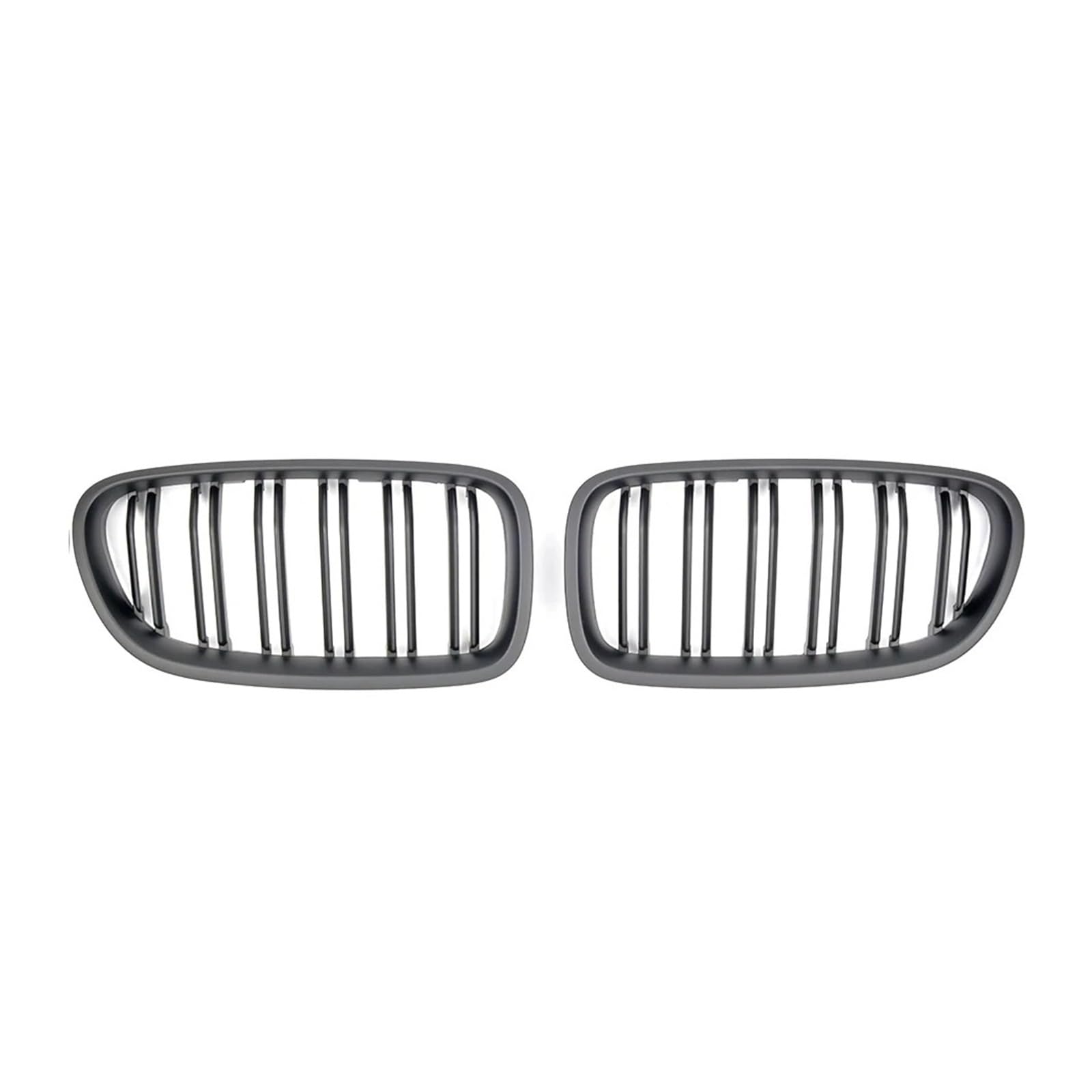 Kühlergrill Für 5er F10 F11 F18 528i 535i 2010-2017 Auto Ganz In Schwarz Doppellinie Frontstoßstangengrill Diamond Style Racing Grill Front Kühlergrille(Double-Matte Black) von HXVGEGKPYK