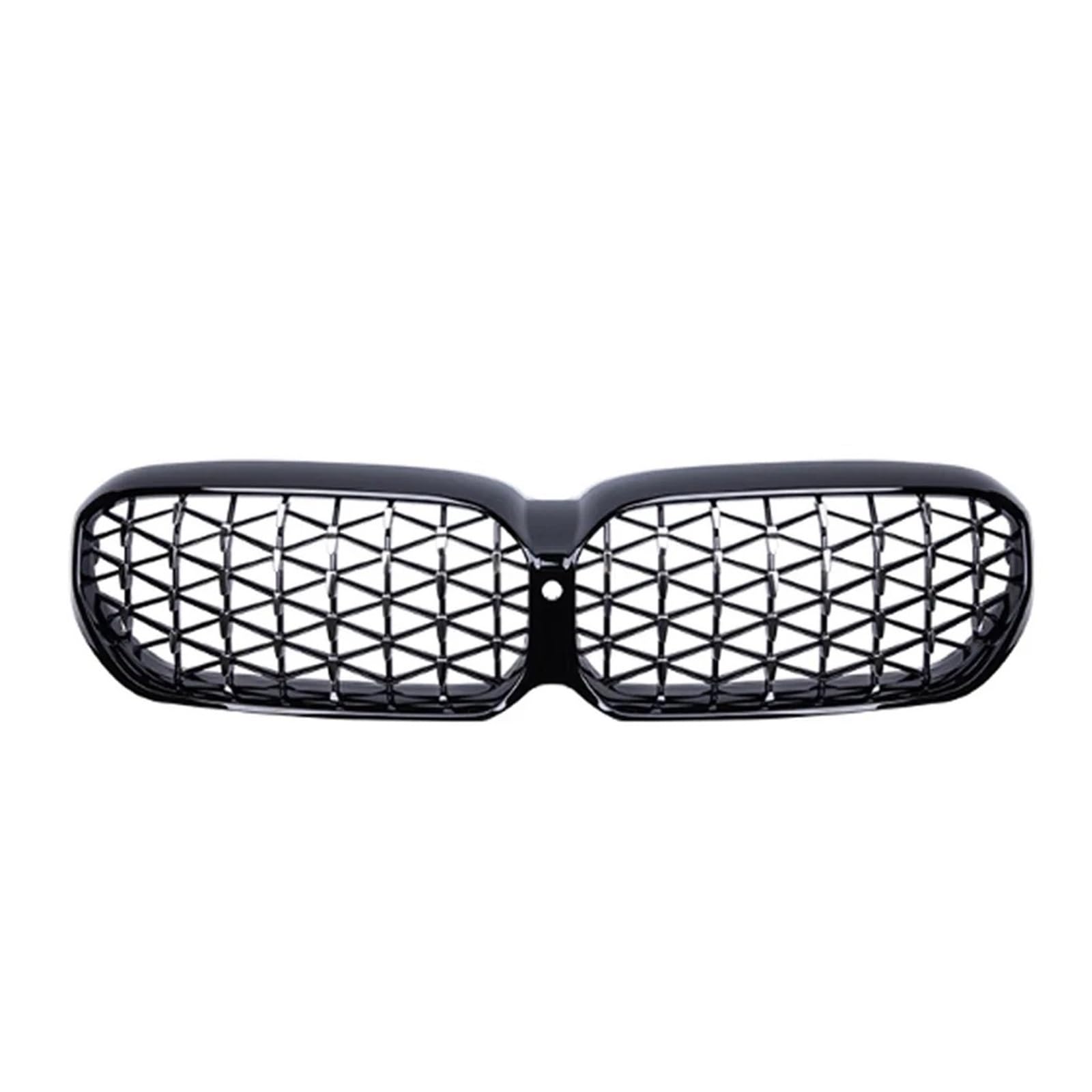 Kühlergrill Für 5er-Serie G30 G31 530i 540i 2021–2023 Auto Doppellamellen-Frontstoßstangengitter Obere Gitter Im Single-Line-Stil Front Kühlergrille(Diamond-Chrome Black) von HXVGEGKPYK